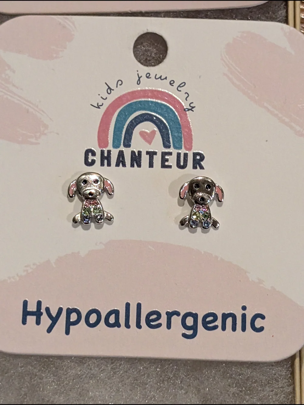 4 Set Of Earrings Chanteur Hypoallergenic Kids Jewelry Accessories